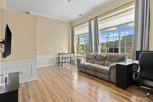 Look at those windows and high ceilings!
