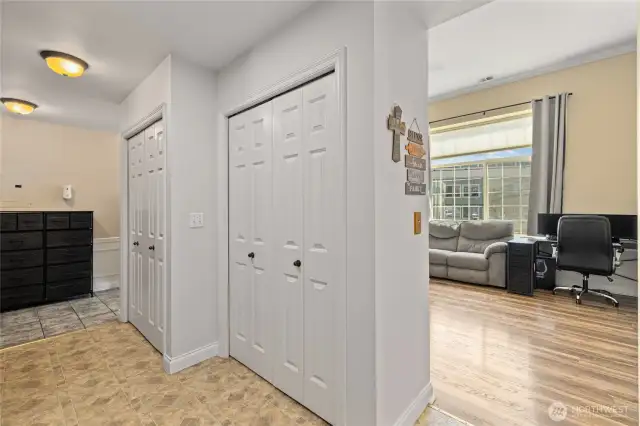 Utility closet and pantry