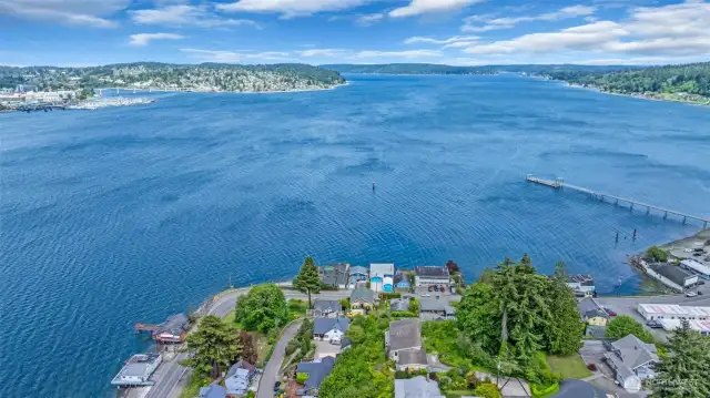 Views of Sinclair Inlet, Olympic Mountains, Bainbridge Island and more..