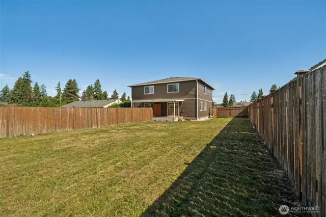 Backyard of unit 234.