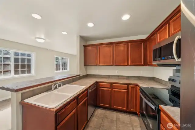 Kitchen of 234 with plenty of cabinet space.