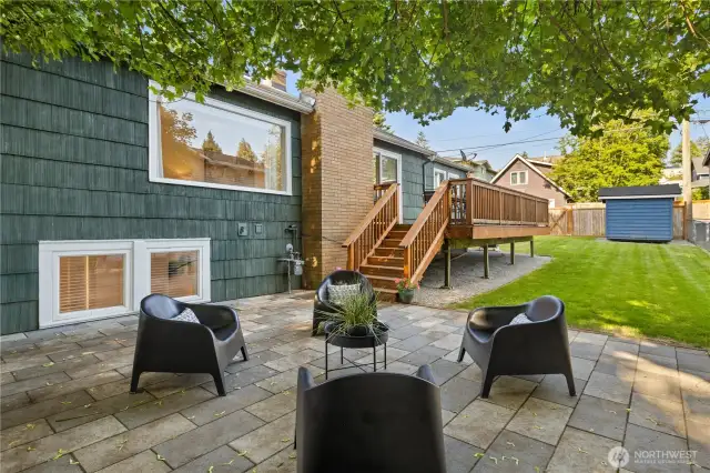 Plus a lovely patio