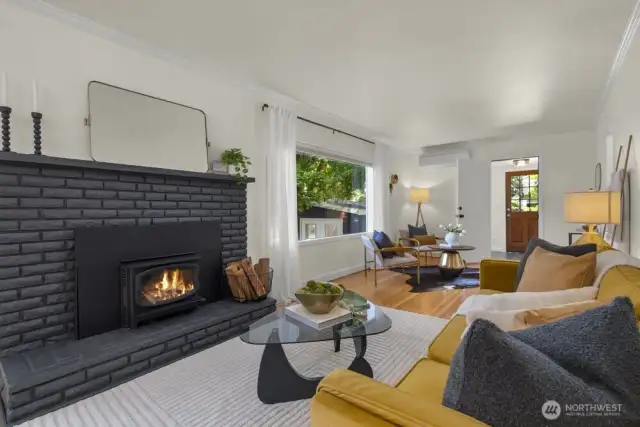 Wood burning Fireplace