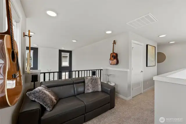 Wrought Iron Railing in Loft