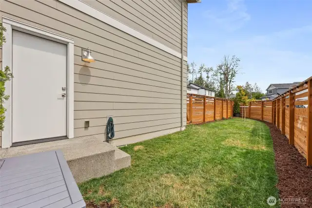 Garage Access Door Off Backyard