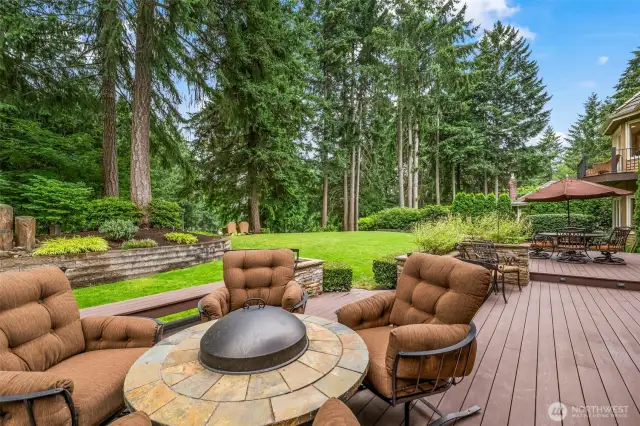Large entertaining deck