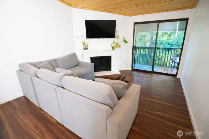 Ample living room for homeowners & guests