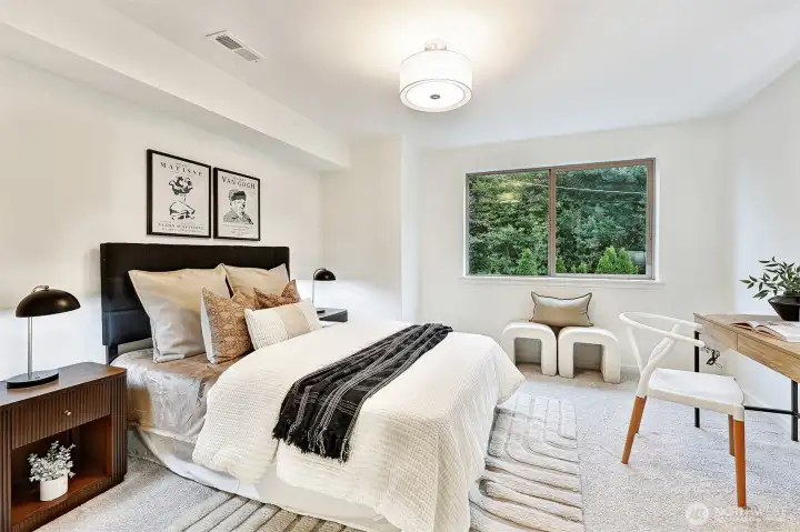 Bedrooms are generously sized