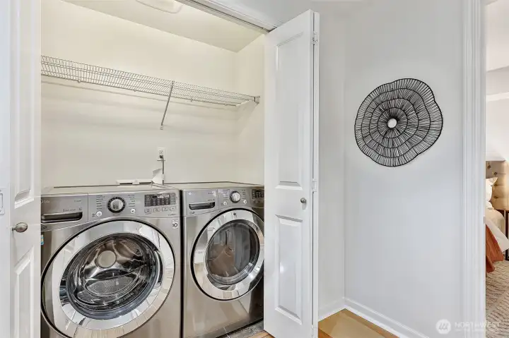 laundry closet off the 2nd floor hallway
