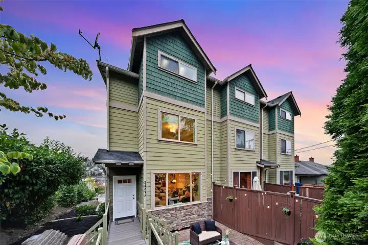 No HOA. Don't miss the side garden space