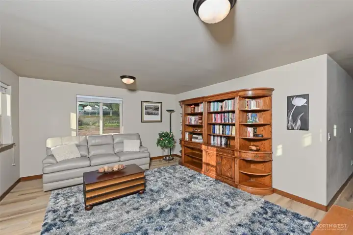 Family/TV room on the upper level.