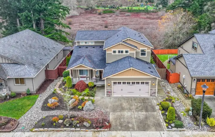 Front yard and front of home.