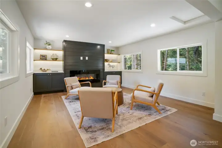 Family Room off dining room and kitchen