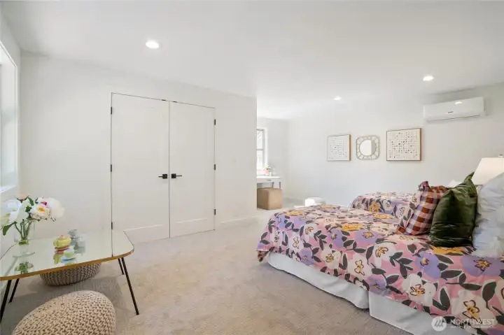 upstairs oversized bedroom
