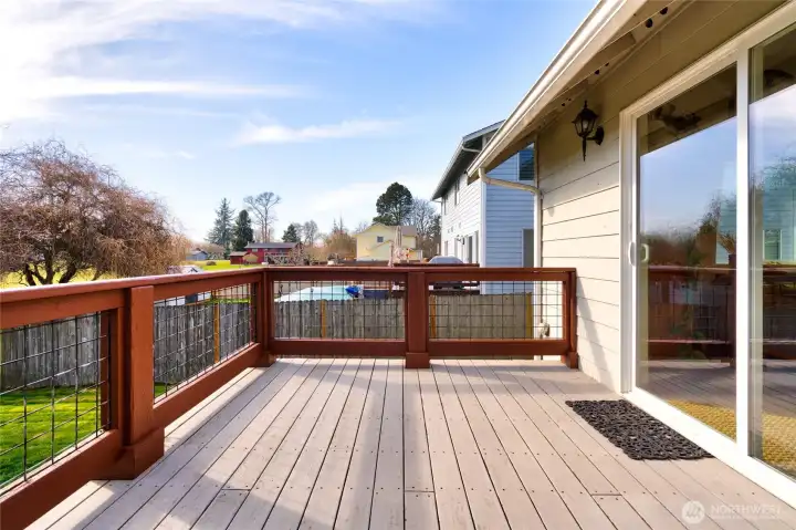 Deck off living room
