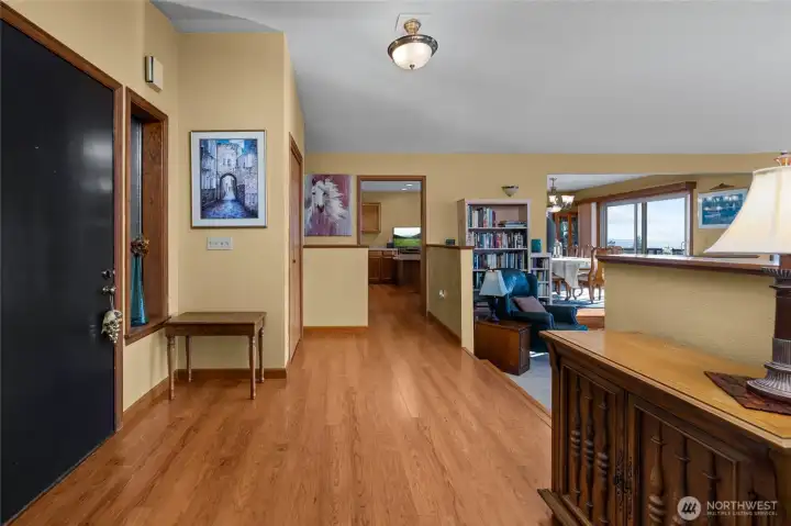 Front door towards kitchen...