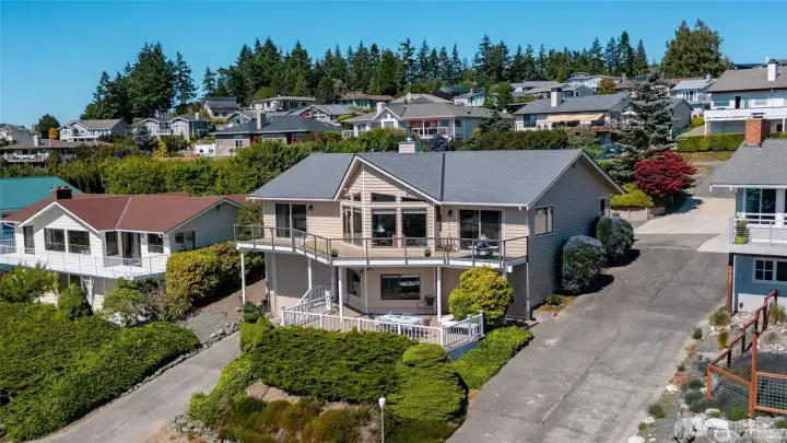 West side of home...