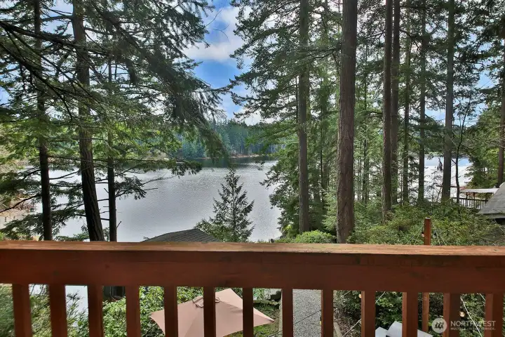 Cabin view from the balcony.