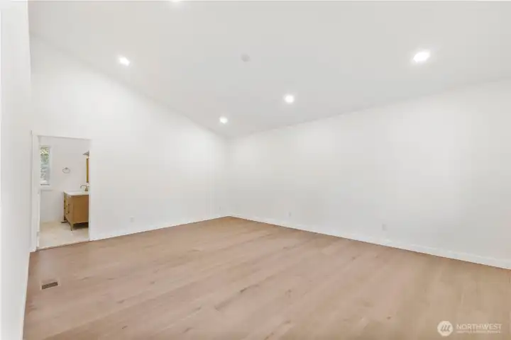 Massive Private Primary Bed