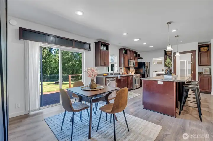 Seamless entertaining from kitchen to outdoors