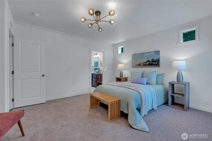 Primary bedroom with en suite bathroom