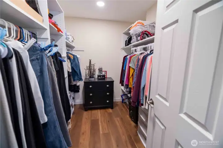 Primary walk in closet