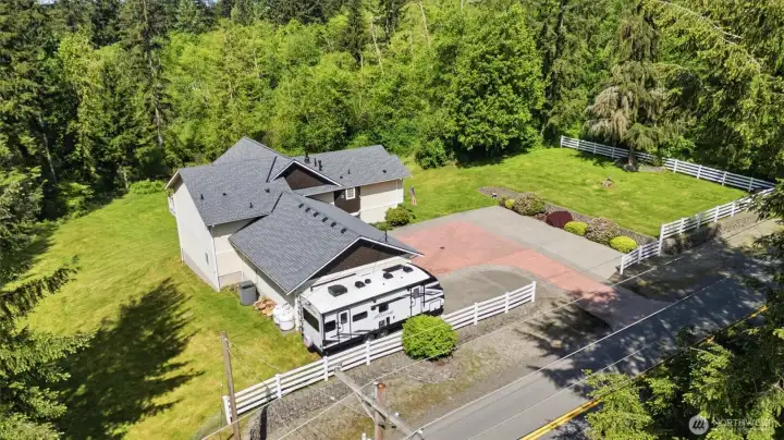 Beautiful lush 2.3 acres.