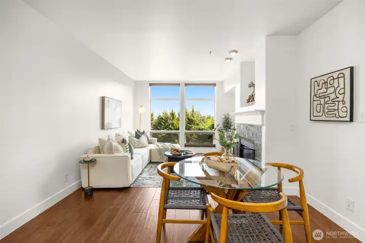 Bright, open layout with premium bamboo flooring and easy main-floor access.