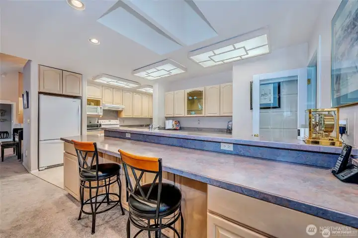Another View Of The Extra Large Custom Kitchen.