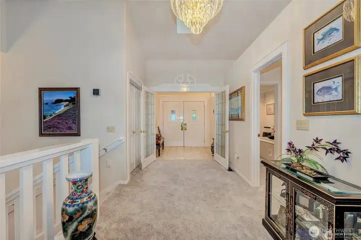 Double Doors Grand Entry w/Painted Mill Work Everywhere.