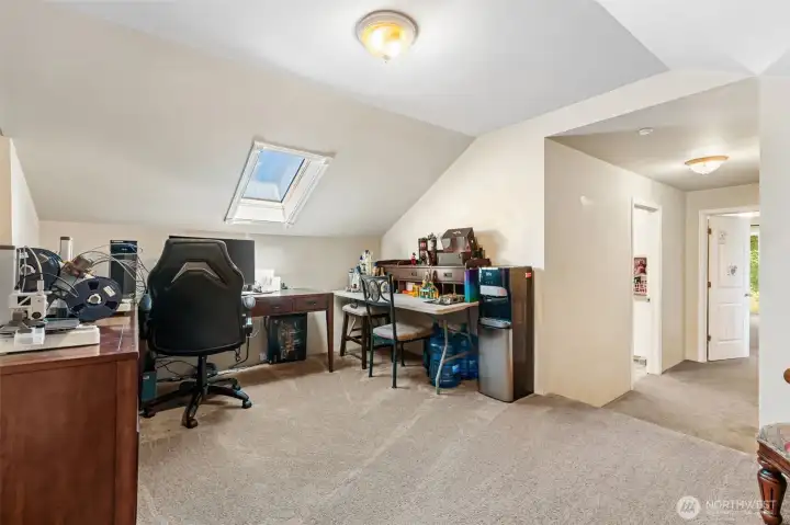 Upstairs there is this open space that can be used as an office, second living room, den, etc. Upstairs there is this open space that can be used as an office, second living room, den, etc.