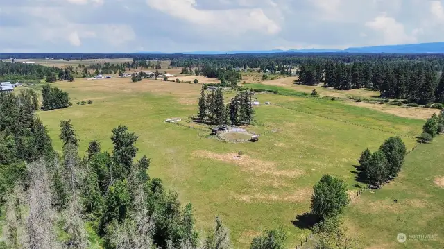 SW corner of property fence line