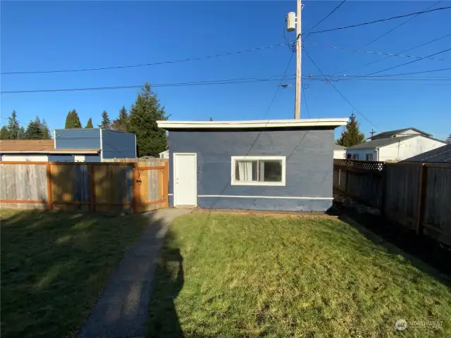 Garage on alley