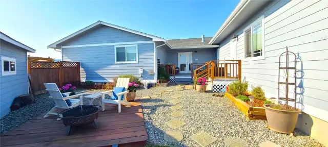 Sunny Rear Yard Decks