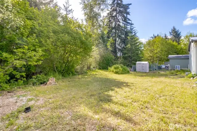 Enjoy mature landscape privacy.