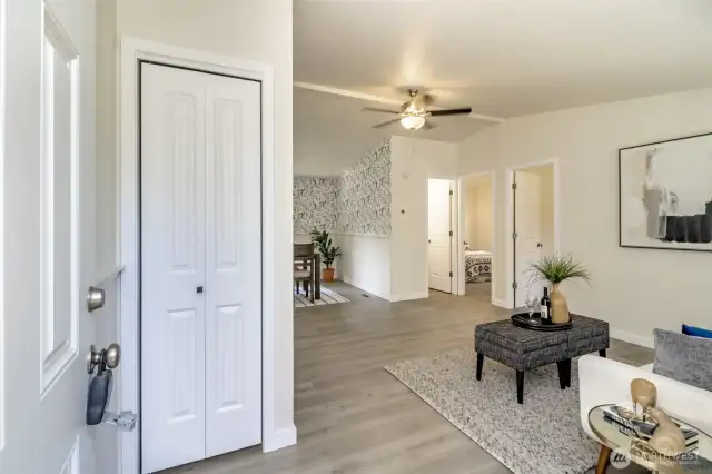 Inside, the full remodel includes new doors, new trim, new paint and so much more.