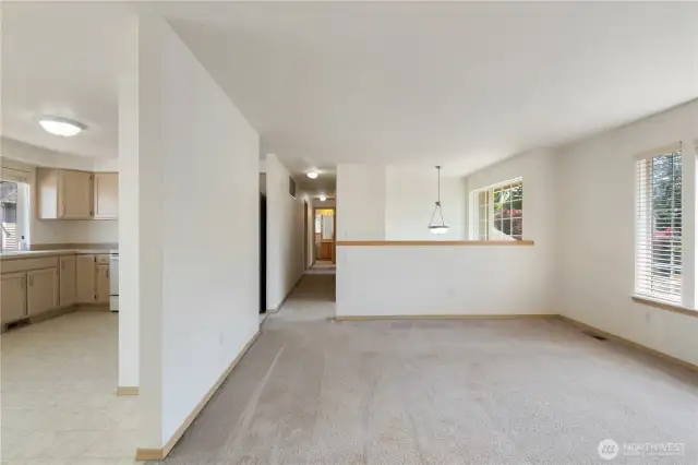 Hallway to 3 Bdrms and Baths Upstairs