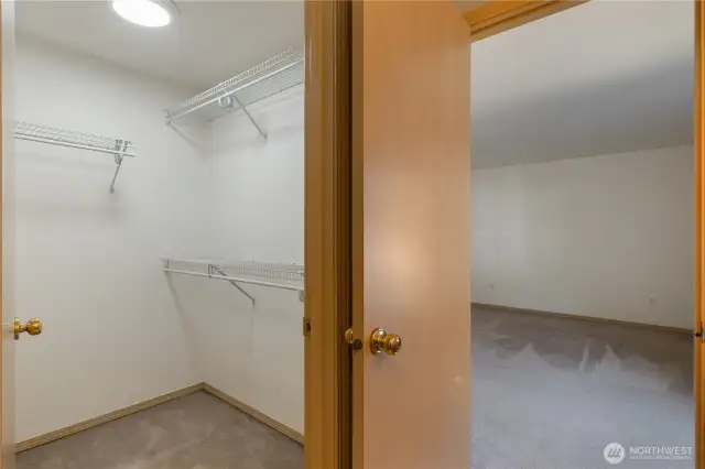 Primary walk-in closet