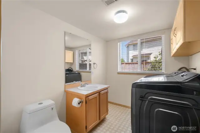 Lower level - Laundry and 1/2 Bath