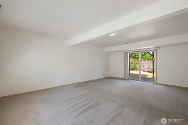 Family room Slider to back yard