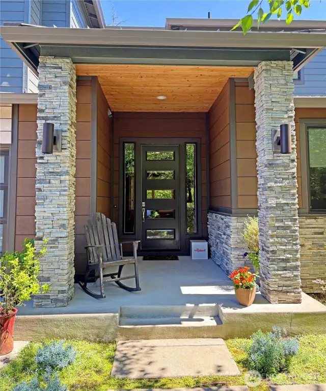 Welcoming covered entry
