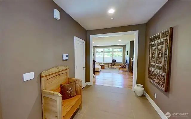 Foyer leading into the great room