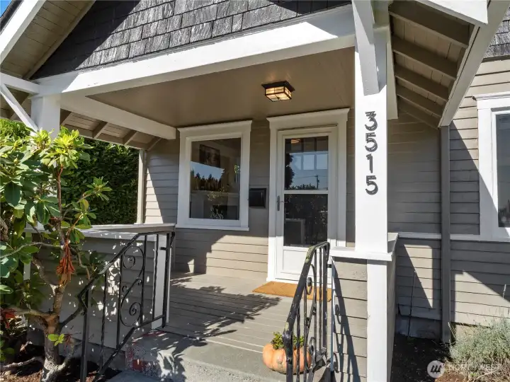 Sit on your cute front porch and watch the world go by.