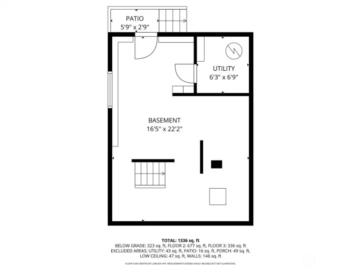 unfinished basement floor plan