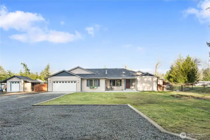 Perfect private location: check! Luxurious home on gated estate like acreage and surroundings? Check! Absolutely turn-key and ready for you to move in and celebrate life every day? Check! It's all here for you!