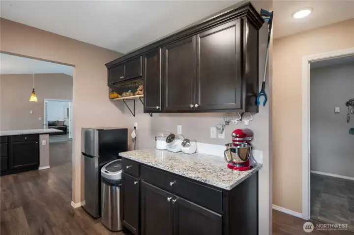 Just off the kitchen is the luxurious Butler's Pantry! This home was well-designed and impeccably executed and developed, and is all ready for you.