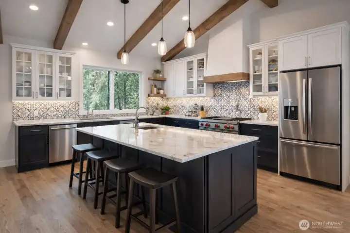 RENDERING ONLY. CUSTOMIZE THESE FINISHES. PERMITS READY.