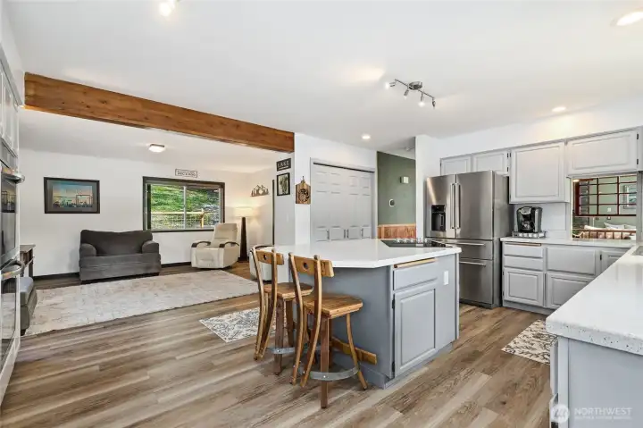 Kitchen, looking to family room