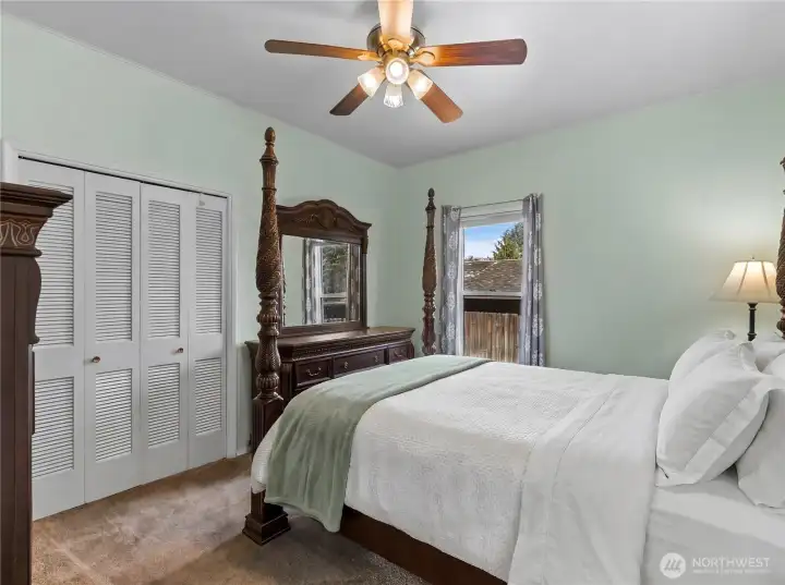 Virtually staged bedding