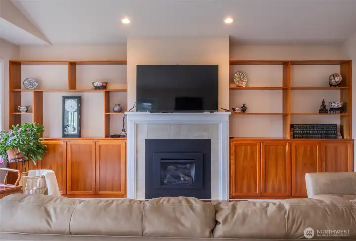 Custom built-in shelving
